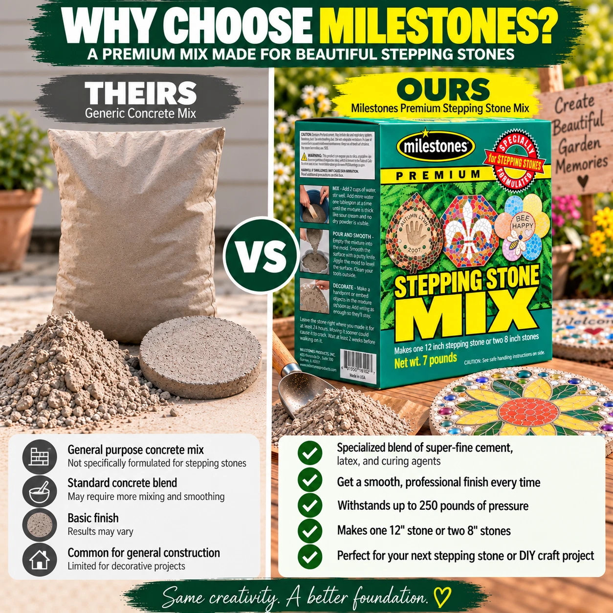 Personalized DIY Stepping Stone Ideas