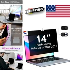 14 Inch MacBook Pro Privacy Screen with Blue Light Filter Anti Glare and Scratch