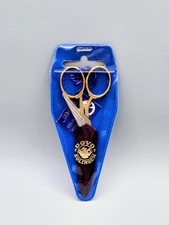 NEW Vintage DOVO Solingen Gold Plated 3.5" Stork Embroidery Scissors Germany
