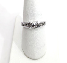 14K White Gold Diamond Ring, Size 7-1/2