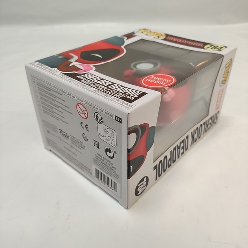Funko POP! Sherlock Deadpool BobbleHead #784 GameStop regalo esclusivo sigillato - Foto 10 di 10
