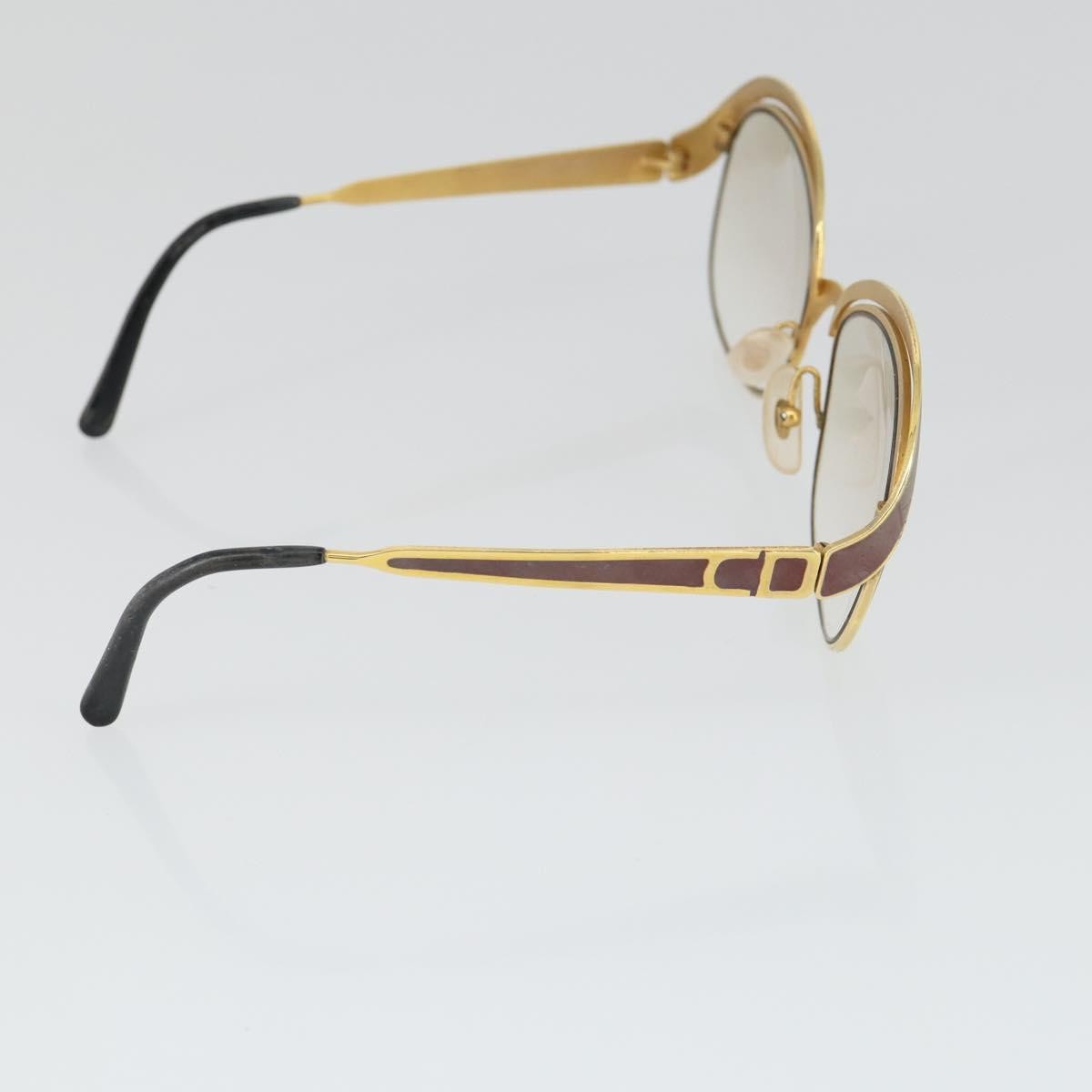 Christian Dior Celine Balenciaga Glasses metal 4 Set Brown Gold Auth 165141 thumbnail 5