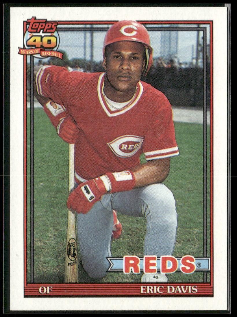 1991 Topps #550 Eric Davis