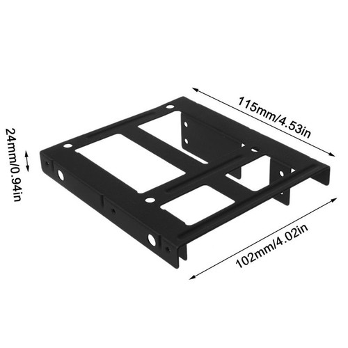 SSD Mounting Bracket 2.5 to 3.5 Adapter SSD HDD Metal Adapter Hard Drive Holder - Bild 2 von 8
