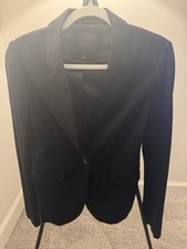 The Limited Women  s Blazer Black 1 Button Size XS