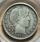 1912 S Barber Half Dollar PCGS  VF 25 Lovely
