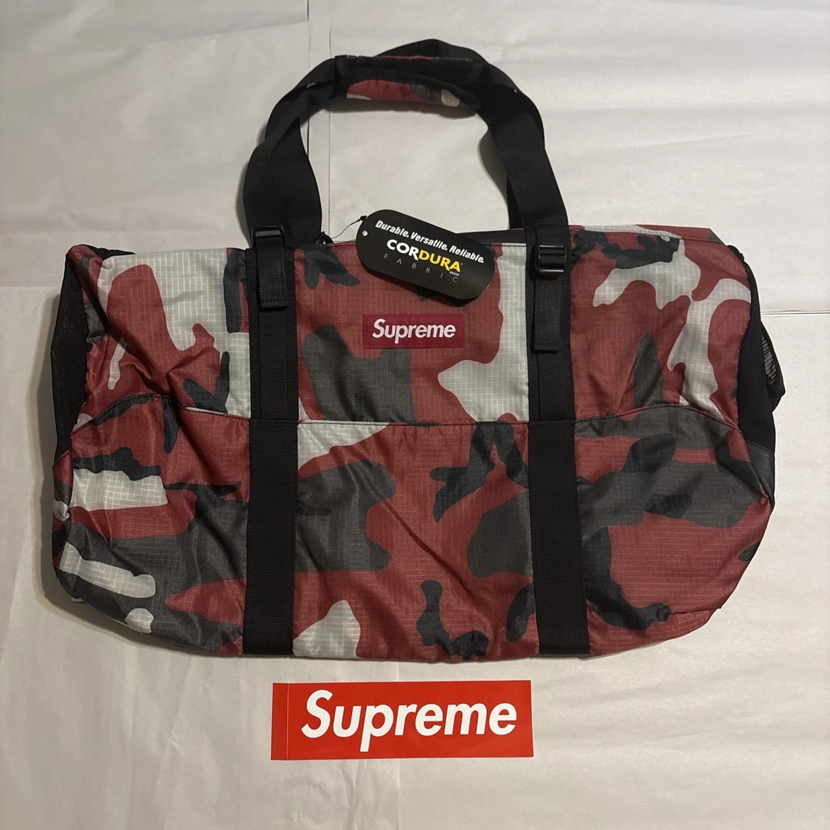 Supreme Red Duffle Bags for Men for sale | eBay