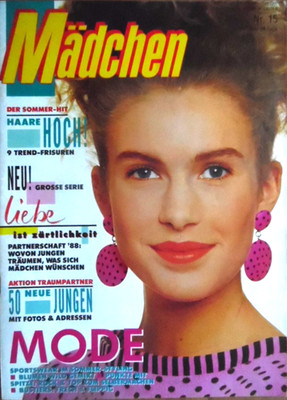 MÄDCHEN 15 - 6.7. 1988 Patsy Kensit Les McKeown Ofra Haza Cyndi Lauper Pop Bravo