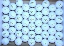 50 Callaway Diablo Series Golf Balls 5A Mint, Bright White Mix