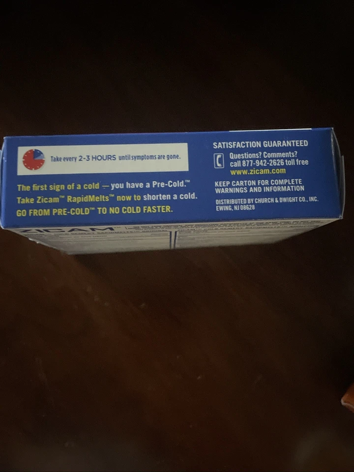 Paquete combinado homeopático de remedio para el resfriado de zinc Zicam Rapid Melts, cítricos de uva, 25 quilates Foto 3 de 4