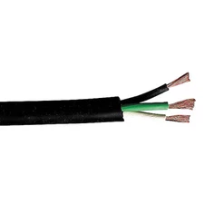 Carol 01380.82.01 Portable Cord, Sjoow, 12 Awg, 3 C, Black, Epdm Rubber,