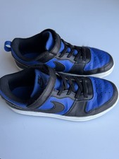 Nike Youth Size 3 Sneakers Court Borough Low Black Blue HM6298-480