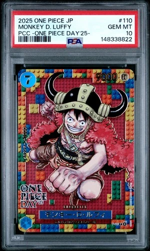 2025 ONE PIECE JAPANESE PREMIUM CARD #110 MONKEY D. LUFFY PSA 10