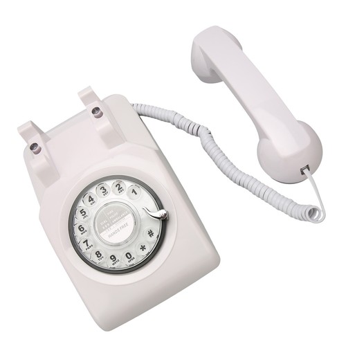 Retro Rotating Phone Old Fashioned Vintage Landline Phone With Mechanical Rin FY - Afbeelding 8 van 31