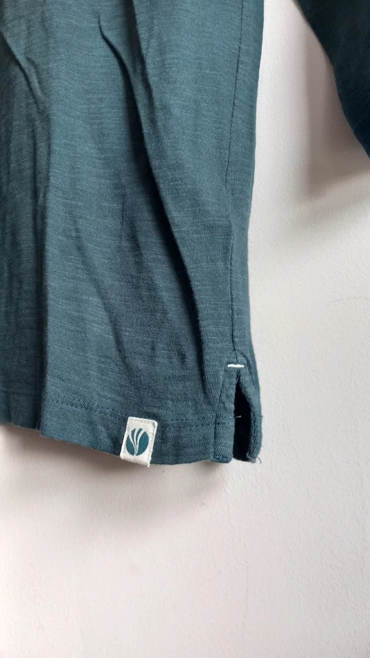 Fat face top t-shirt con bottoni cotone 100% taglia M colore verde scuro - Imagen 3 de 4