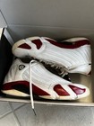Air Jordan 14 White and Red Size 12 Used w/o original Box — photo 10