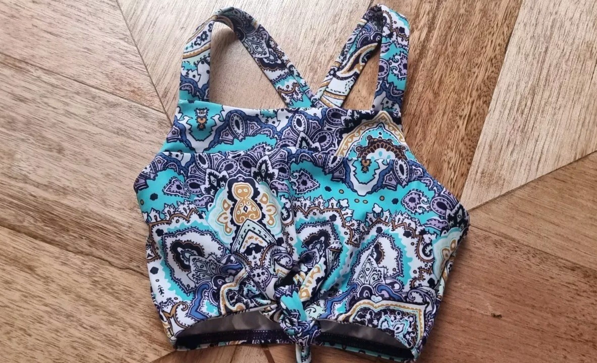 Seafolly - Girls Summer Chintz Paisley Frill Tankini/Bathers - Size 4 RRP $59.95 image 2