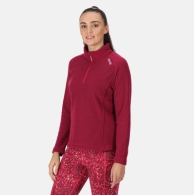 Regatta Damen Kenger II Quarter Zip Fleece | Berry Pink