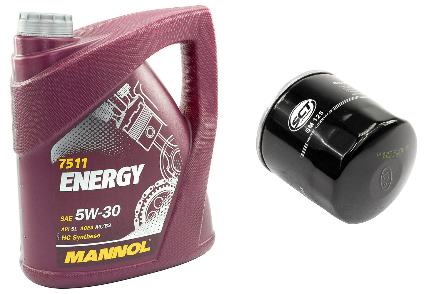 5W30 MotoröL ÖLfilter SM125 Set 5 Liter FüR Hyundai Kia Mitsubishi Galant-image