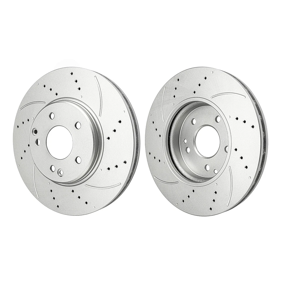 Kit de 6 pastillas de freno delanteras de cerámica y rotor de rendimiento para Mercedes Benz 2001-2011 Foto 4 de 4