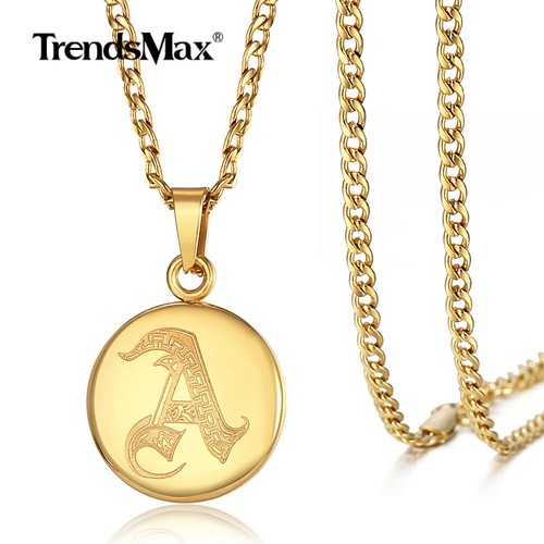 Gold Plated Monogram Stainless Steel 