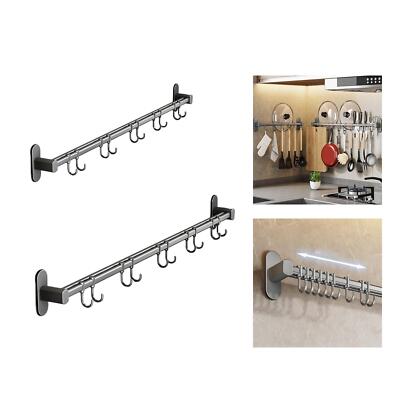 Pot and Pan Holder Kitchen Rail for Home Kitchen Organization Bathroom ...