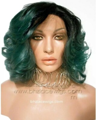 Kylie Jenner Inspired Ombre Short Bob Lace Front Wig