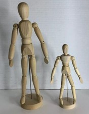 2- Artists Wooden mannequins, Jointed Mannequin Perfect for Home Decor, Art Proj