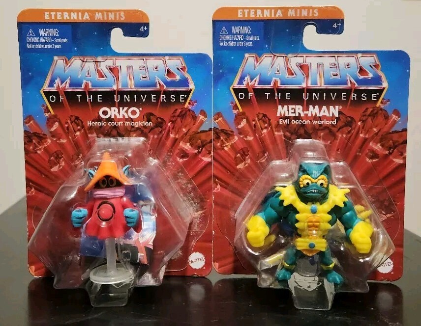 Mattel Masters of the Universe Minis Orko and Mer-Man Action Figures  