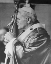 Roman Catholic POPE JOHN PAUL II Glossy 5x7 Photo Church Print Priest Poster