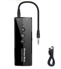 New Bluetooth 5.3 Transmitter Reciever 3-in-1 Portable Wireless Car Stereo TV 