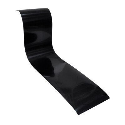 Solid Black 0.71mm Musical Instrument Celluloid Sheet F Accordion Guitar 12x50''