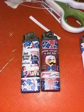 2 Scripto Pabst Blue Ribbon, Beer, ￼ Custom Collectible Lighter Great Vintage