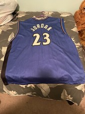 Michael Jordan Vintage NBA Washington Wizards Jersey Sz 2XL Blue Bulls