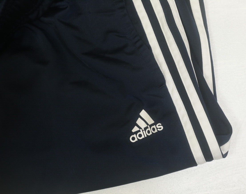 ADIDAS NAVY WITH WHITE 3 TRI STRIPE MENS SWEATPANTS TRACK PANTS 938002 LARGE | eBay