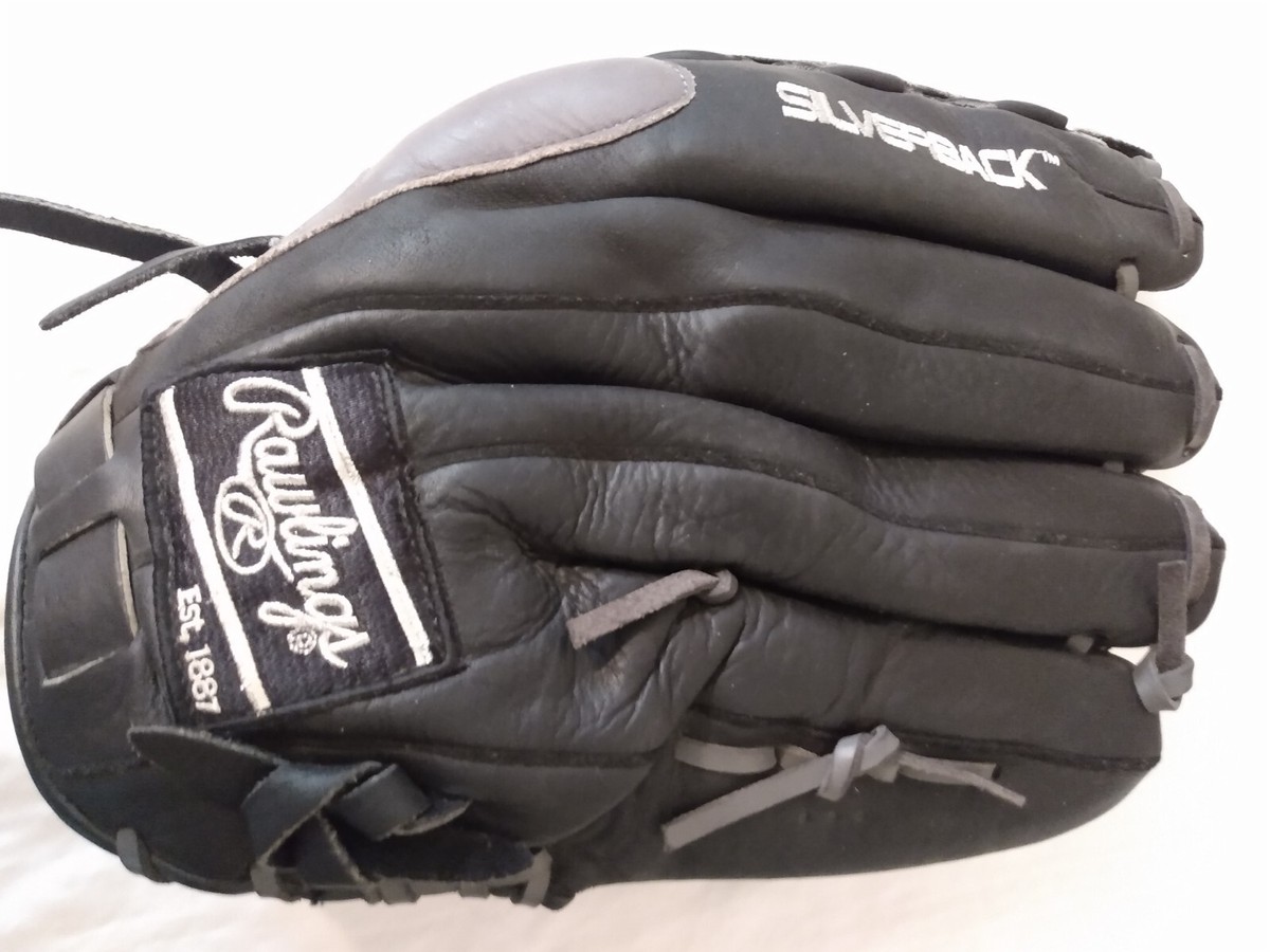 Rawlings Silverback SB135 Softball Glove Black Leather LHT Basket  Weave