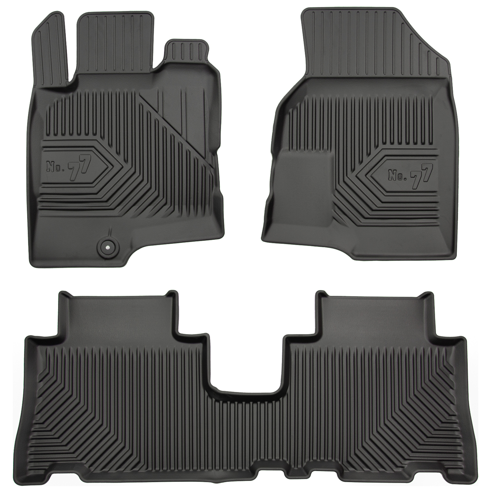Tapis de sol TPE Frogum No.77 pour Chevrolet Captiva I 2006-2018 sur mesure noir
