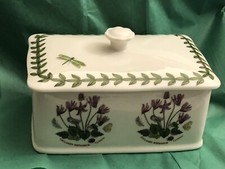Portmeirion Botanic Garden Porcelain Covered Treasure Trinket Box 6 x 3.5”