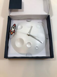 Suck Uk Rocket Moon Wall Clock Non Ticking 24 Hour Clock Home Decor 5060043067472 Ebay