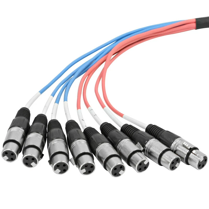 8 Channel 5' XLR Female to 1/4" TRS Audio Snake Cable - Image 2 of 3