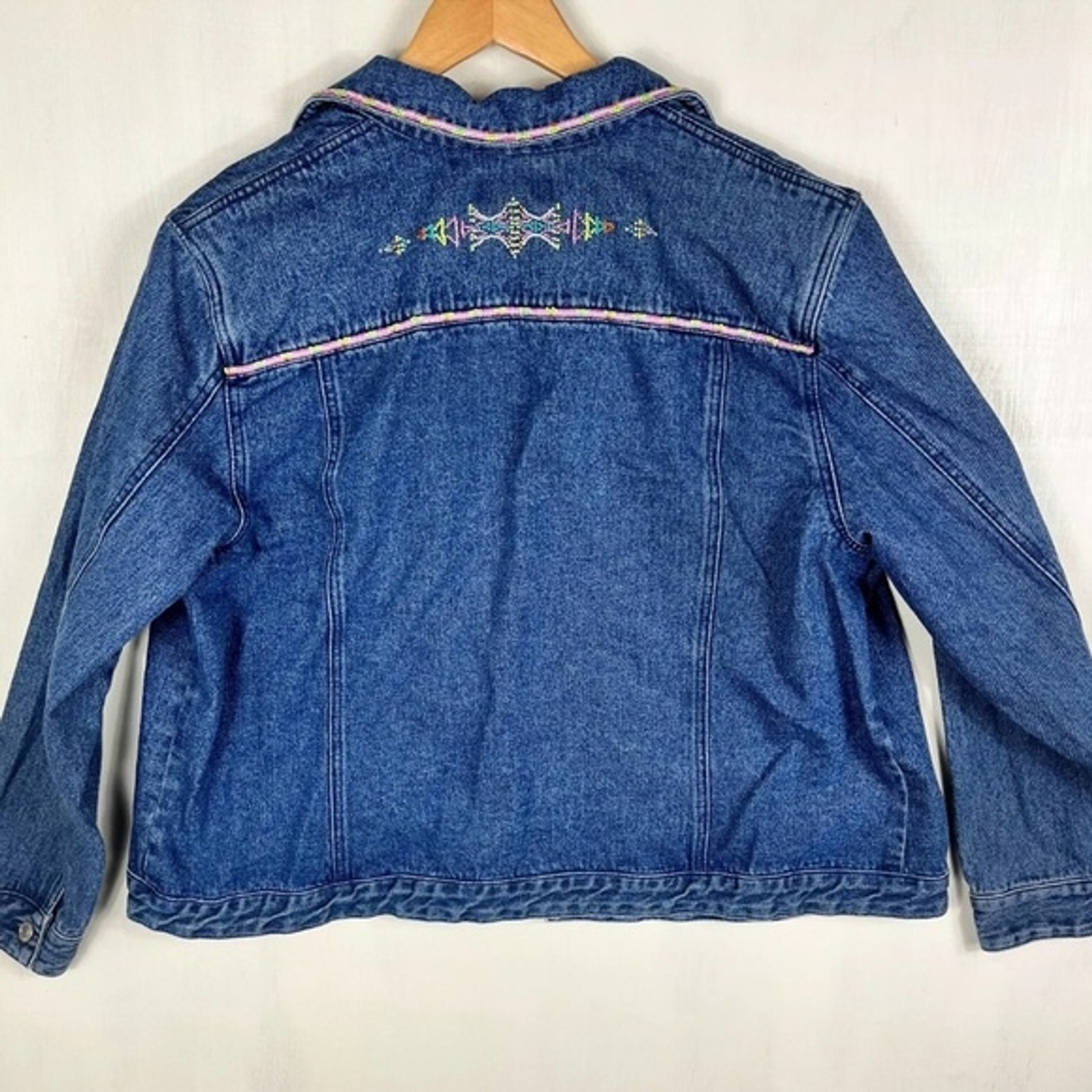 Pendleton Jean Jacket Beaded western button down … - image 2