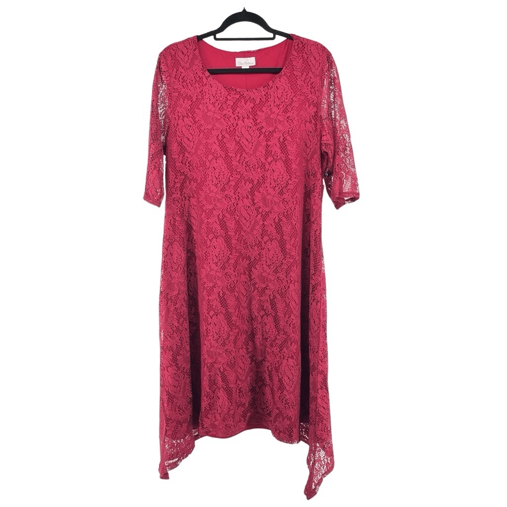 Olivia Matthews Women's Wine Lace Quarter Sleeve Evening A-Line Dress 2X | eBay Olivia Matthews Women's Wine Lace Quarter Sleeve Evening A-Line Dress 2X | eBay