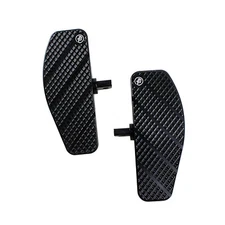 8" Black Rider Footboard Foot Pedals for Harley 84-17 Dyna Fat Bob FXDLS FXDB 