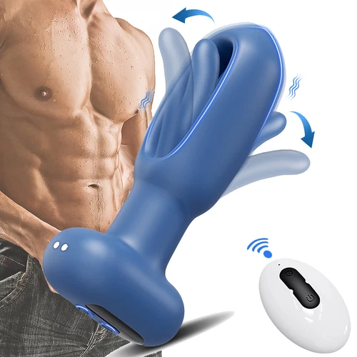 Flapping Anal Butt Plug Dildo Vibrator Prostate Massager Sex Toys for Men Women - Bild 1 von 10