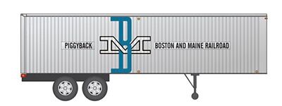 Rapido Trains 403001 HO Scale 35' Fruehauf Integral-Post Van Trailer Boston & Ma