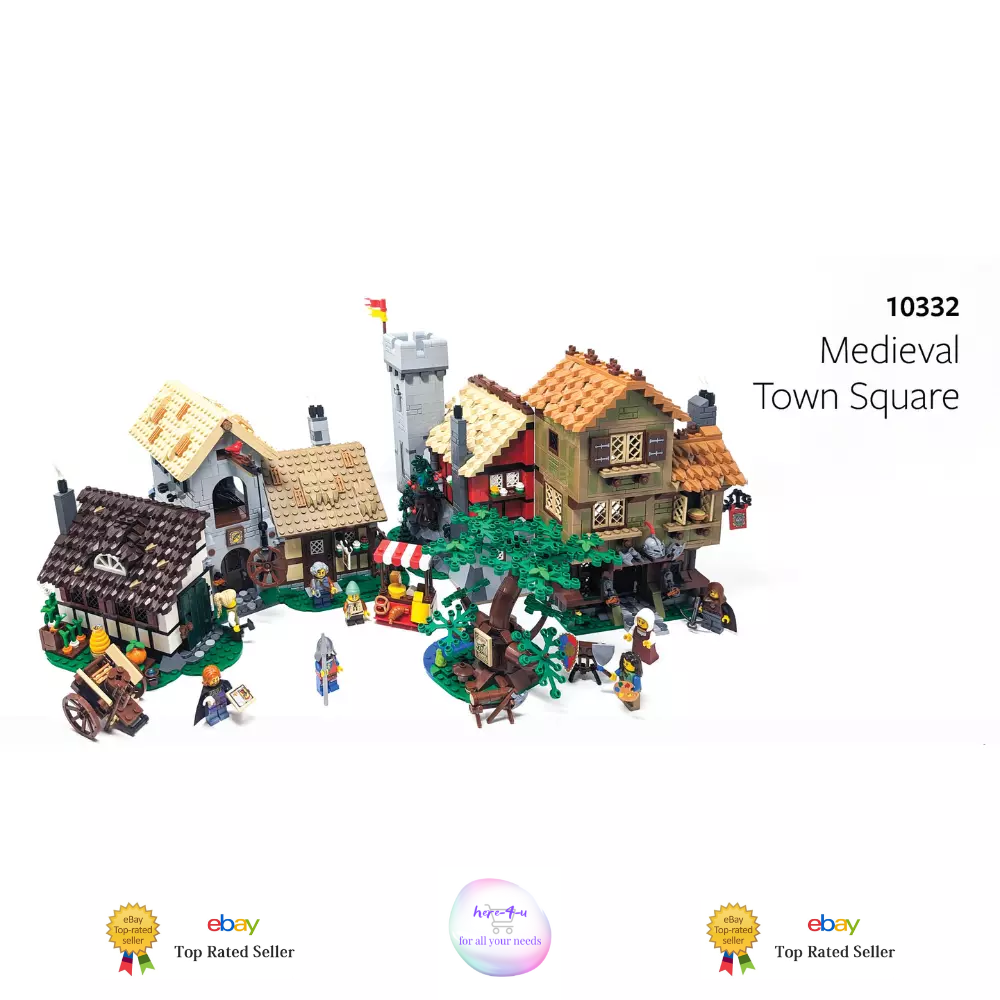 Build Blocks icons - Medieval Town Square | 3304pcs (10332) ABS Plastic Kit