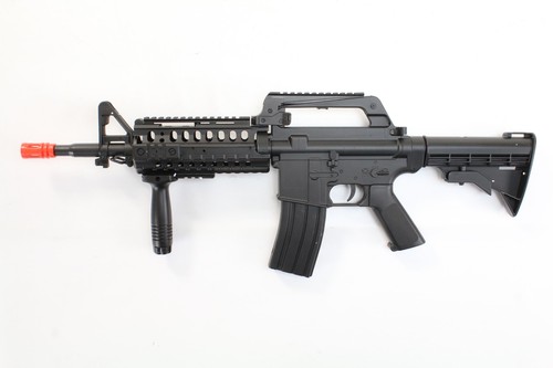 Used Airsoft Gun Rifle Spring Powered Fully Loaded M4 MR-733