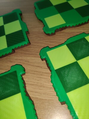 4er Set Untersetzer Spiel Kachel inspiriert mit Filzpads Gamer Geschenk Mine Sonic Clash