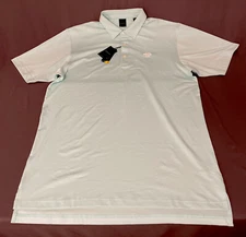 Dunning Golf Shirt Polo Cool Max Chest Logo XL Surf Green NWT MSRP $90 Blemish