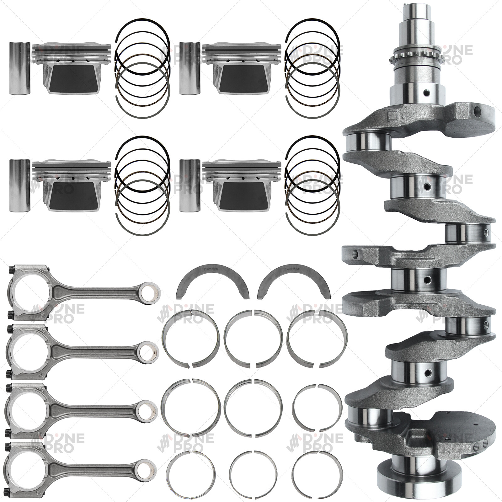 G4NC 2.0L Engine Rebuild Kit with Crankshaft for Hyundai Elantra i30 Kia